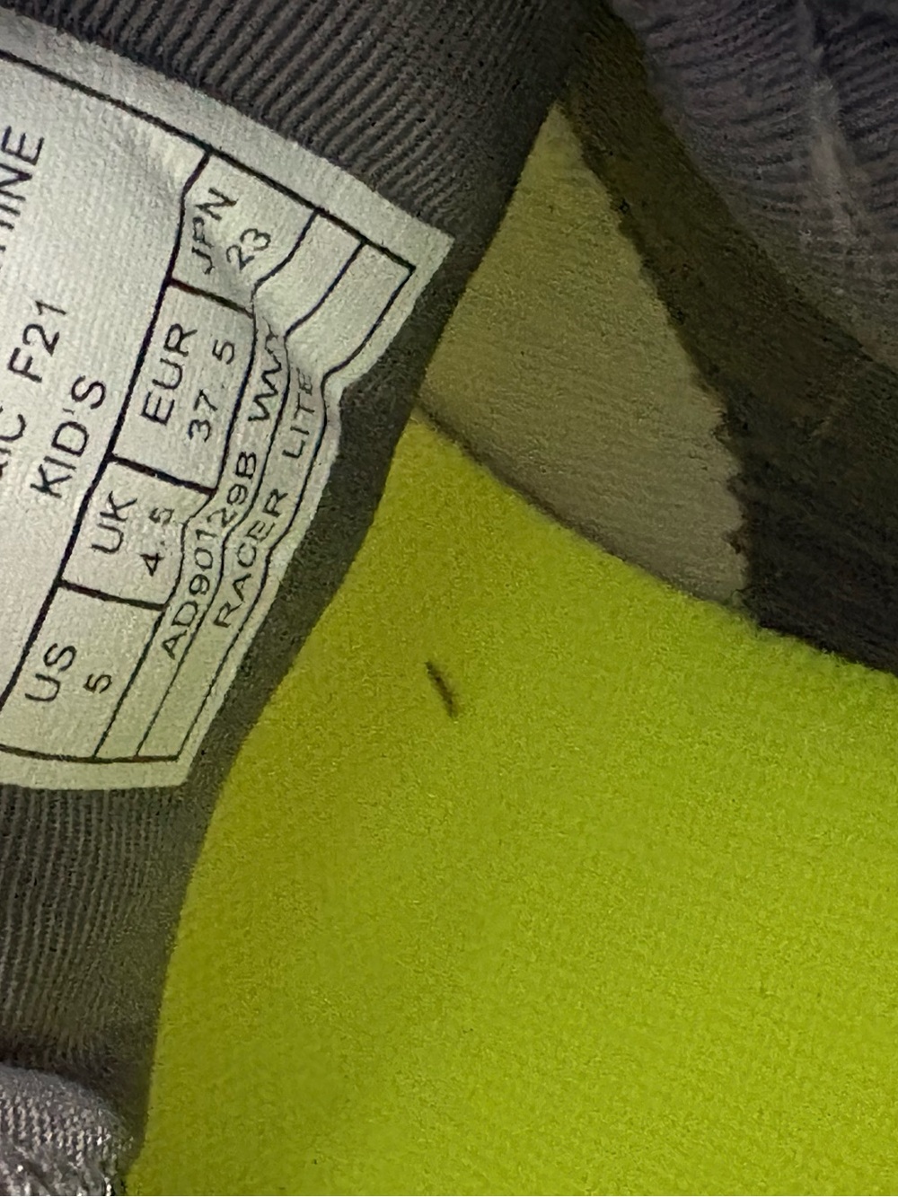 And1 Kids Sneakers - White, Gray & Neon Green Accent - Picture 6 of 6